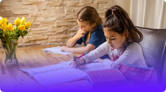 Pelajar menggunakan pemecah soal matematika