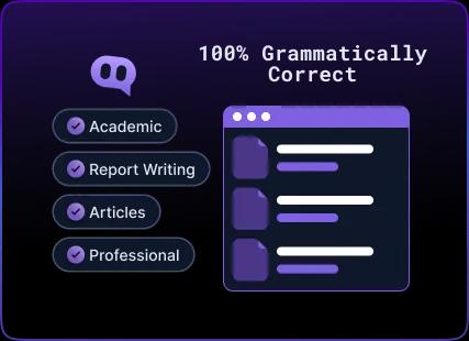 Error-free humanized content with perfect grammar