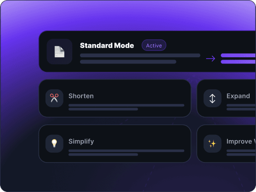 Choose how you want to humanize AI text