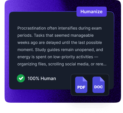 Get error-free humanized texts using our Humanizer AI