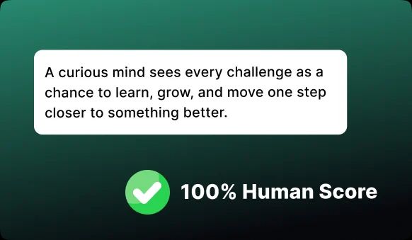 Get 100% human scores for AI-generated text using AI to human text tool
