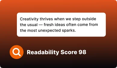 100% human content with high readability scores
