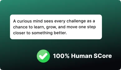 Get 100% human scores for AI-generated text using AI to human text tool