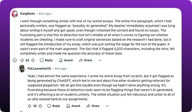 Get rid of false AI content flags