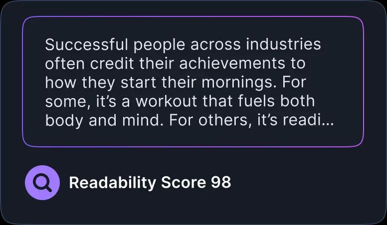 Boost Readability and Engagement Boost Readability and Engagement